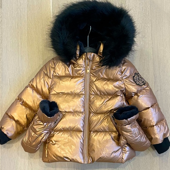 IKKS Kids Down Hooded Puffer, size 4 - Picture 2 of 7